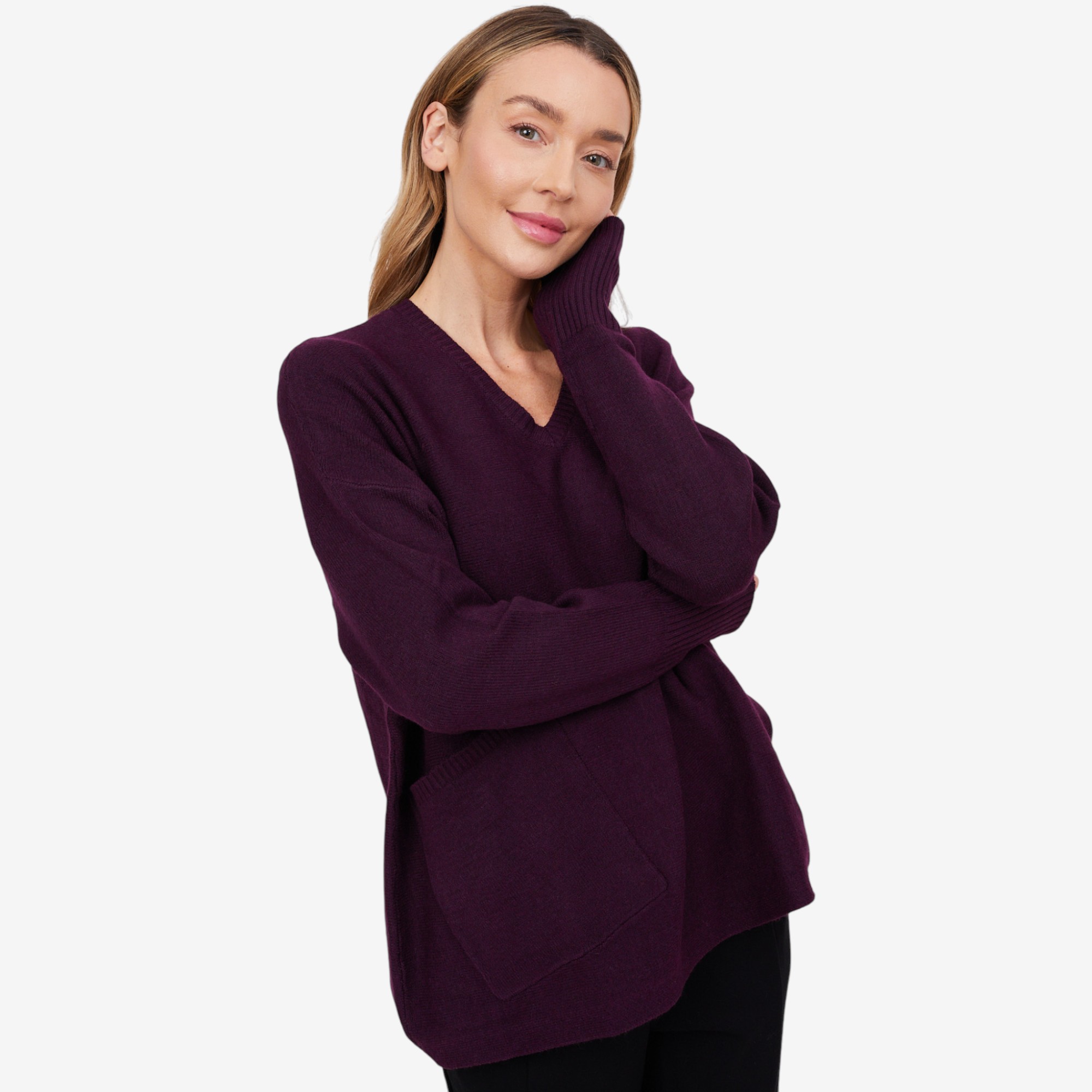 トップス 90s Mc e Lambswool V Neck Sweater44 Wynne Style V Neck Sweater with Pocket - TSC.ca