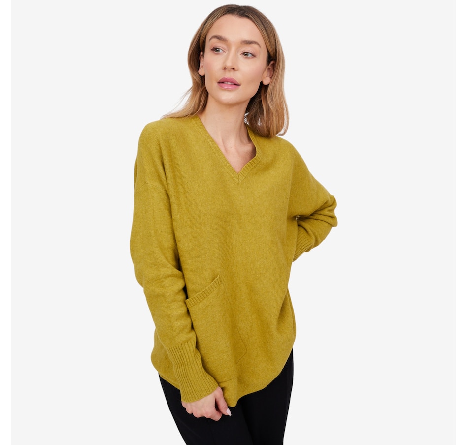 Image 102184_GNOE.jpg, Product 102-184 / Price $74.88, Wynne Style V Neck Sweater with Pocket from Wynnelayers on TSC.ca's Fashion department