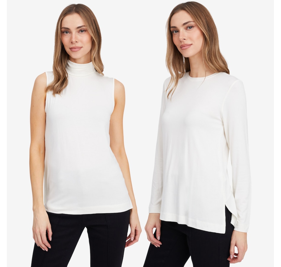 Image 102186_CRM.jpg, Product 102-186 / Price $70.88, Wynne Style Micro Rib Top (2-Pack) from Wynnelayers on TSC.ca's Fashion department
