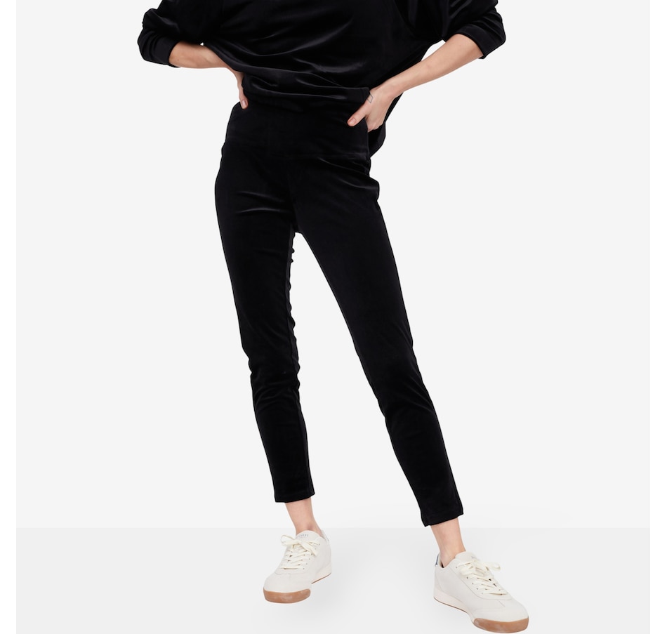Image 102190_BLK.jpg, Product 102-190 / Price $79.90, Wynne Style Luxe Velour Legging from Wynnelayers on TSC.ca's Fashion department