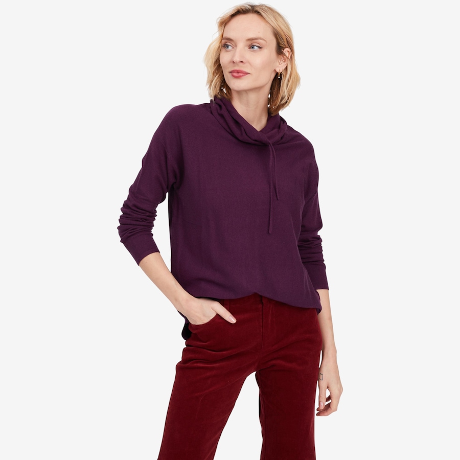 Image 102191_DPP.jpg, Product 102-191 / Price $39.33, Wynne Style Kiss of Cashmere Drawstring Neck Sweater from Wynnelayers on TSC.ca's Fashion department
