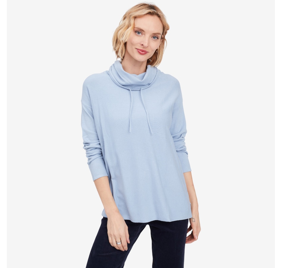 Image 102191_PWB.jpg, Product 102-191 / Price $104.90, Wynne Style Kiss of Cashmere Drawstring Neck Sweater from Wynnelayers on TSC.ca's Fashion department