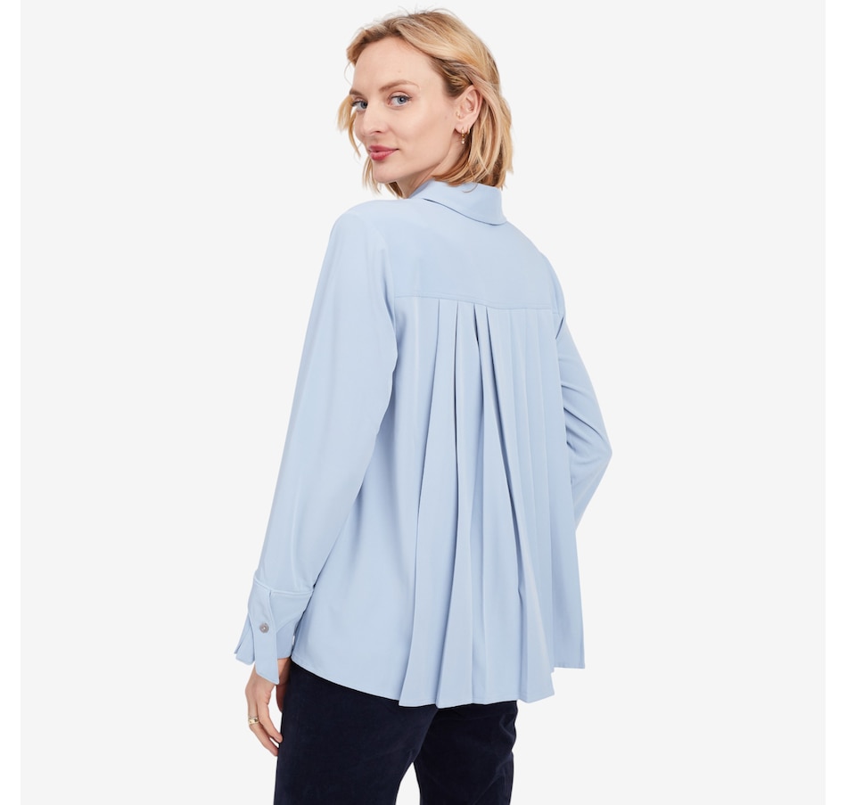 Image 102192_ALTMORE1.jpg, Product 102-192 / Price $104.90, Wynne Style Pleat Back Crepe Shirt with Cuff Detail from Wynnelayers on TSC.ca's Fashion department