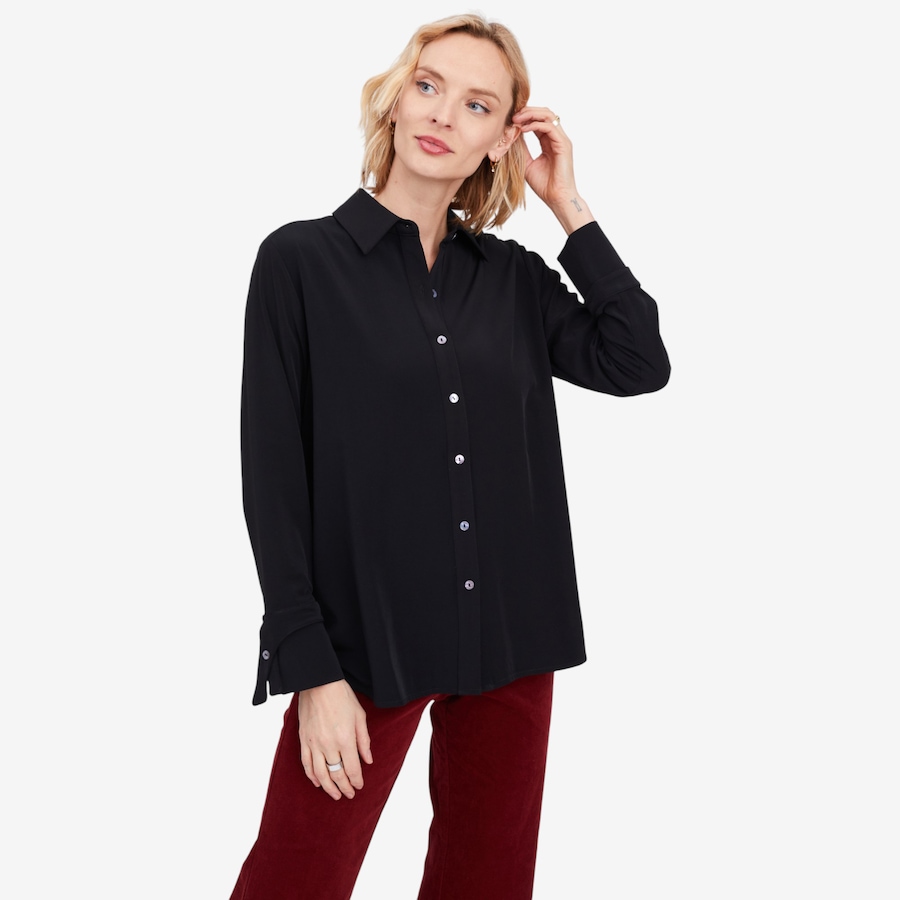 Image 102192_ALTMORE3.jpg, Product 102-192 / Price $44.33, Wynne Style Pleat Back Crepe Shirt with Cuff Detail from Wynnelayers on TSC.ca's Fashion department