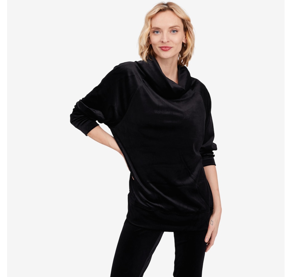 Image 102193_BLK.jpg, Product 102-193 / Price $104.90, Wynne Style Luxe Velour Tunic from Wynnelayers on TSC.ca's Fashion department