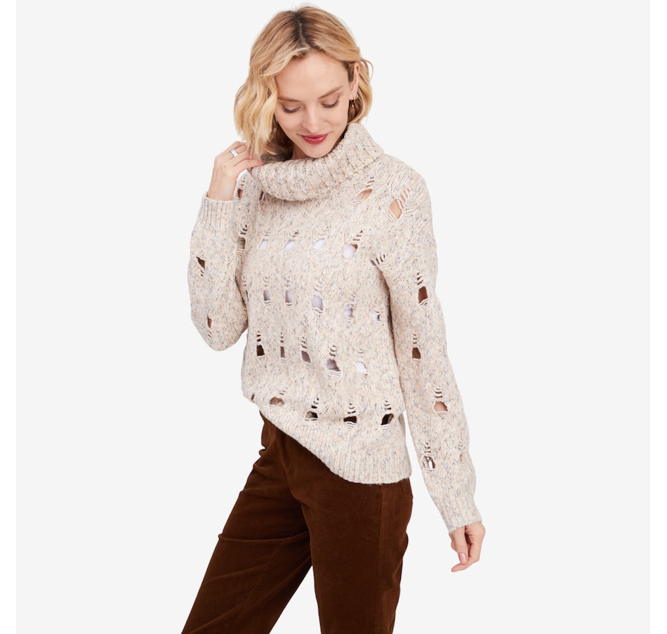 Image 102194_ALTMORE5.jpg, Product 102-194 / Price $114.90, Wynne Style Marled Open Stitch Sweater from Wynnelayers on TSC.ca's Fashion department