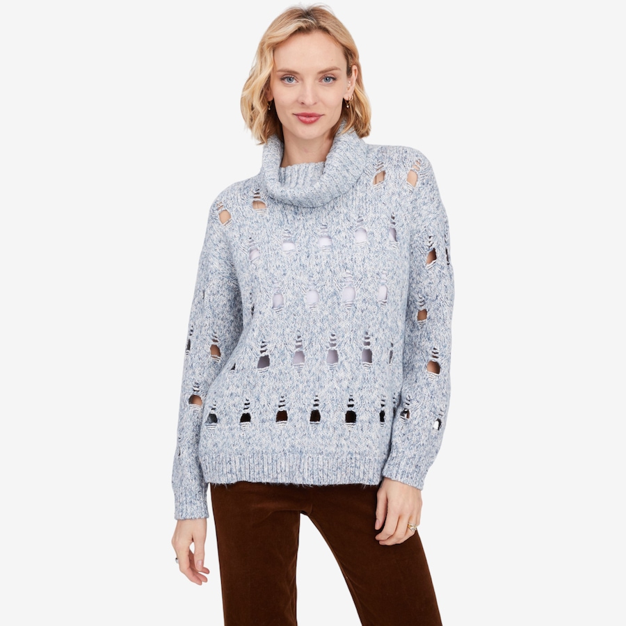 Image 102194_VBL.jpg, Product 102-194 / Price $49.33, Wynne Style Marled Open Stitch Sweater from Wynnelayers on TSC.ca's Fashion department