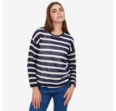 Wynne Style Mesh Easy Fit Sweater