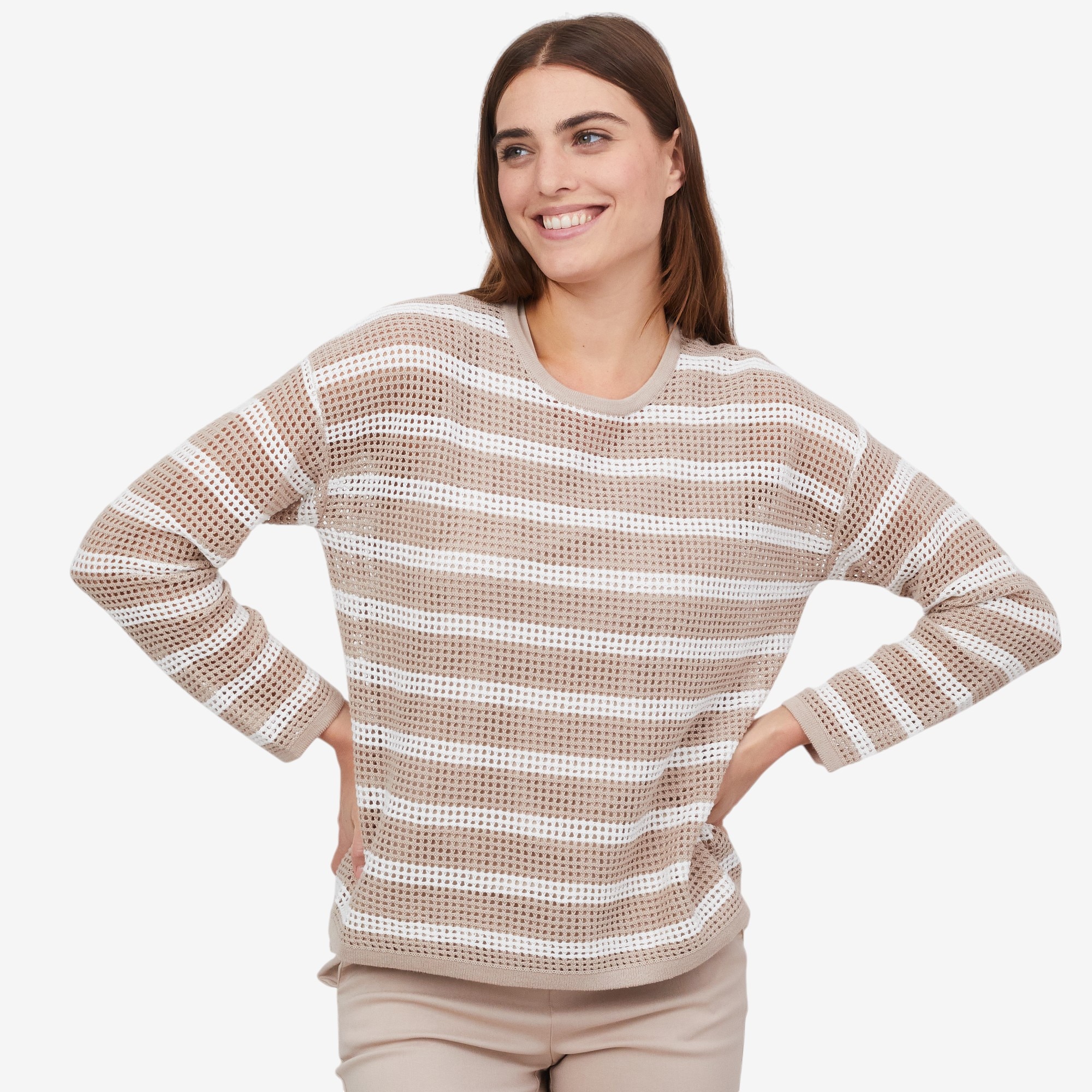 Wynne Style Mesh Easy Fit Sweater - TSC.ca