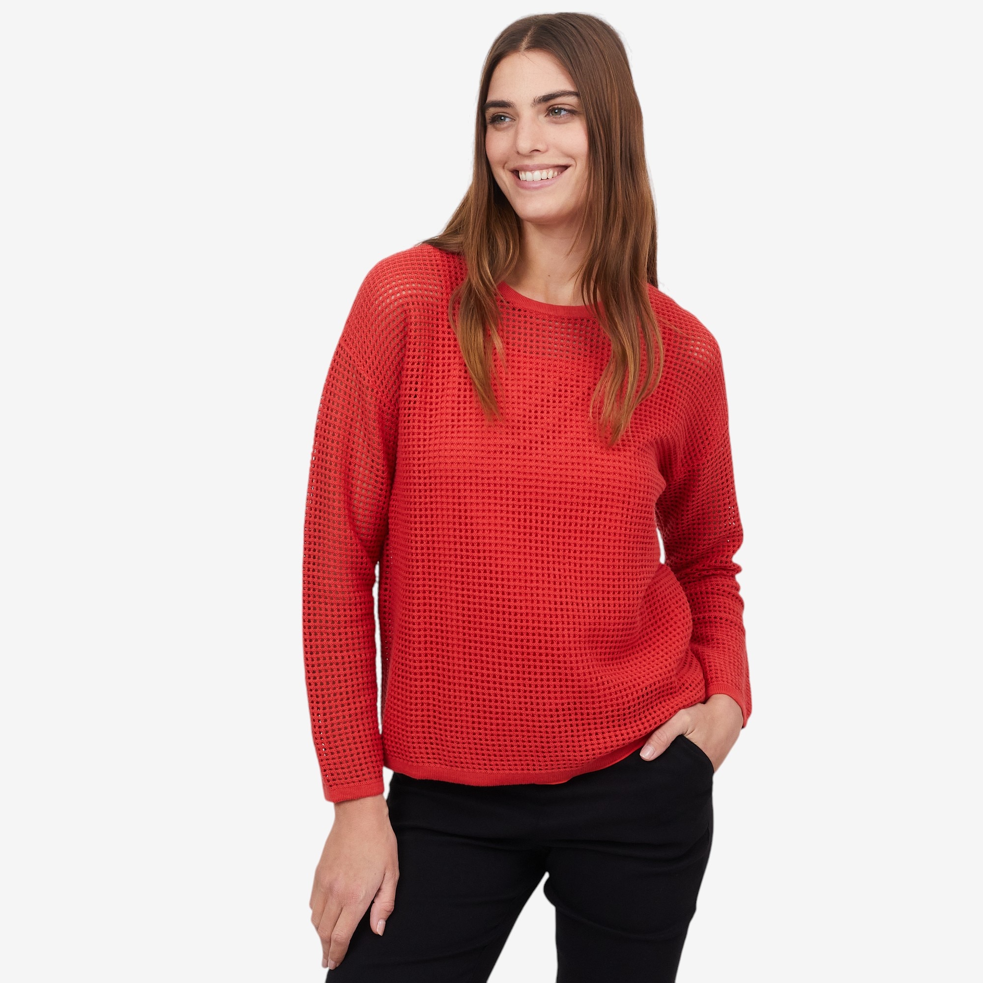 Wynne Style Mesh Easy Fit Sweater - TSC.ca