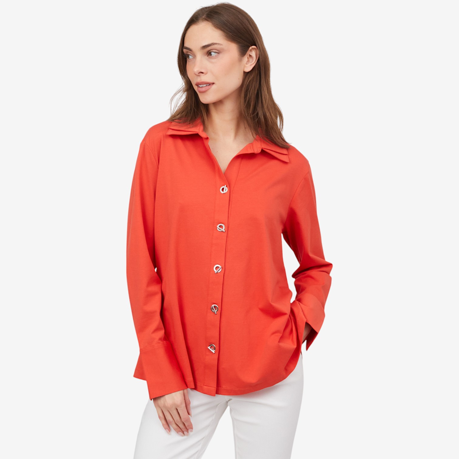 Wynne Style Double Collar Grommet Shirt - TSC.ca