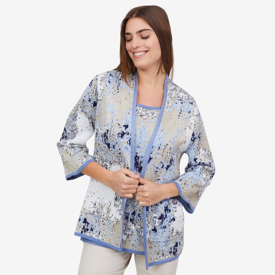 Image 102250_CHACO.jpg, Product 102-250 / Price $39.33, Wynne Style Abstract Painted Jacquard Jacket from Wynnelayers on TSC.ca's Fashion department
