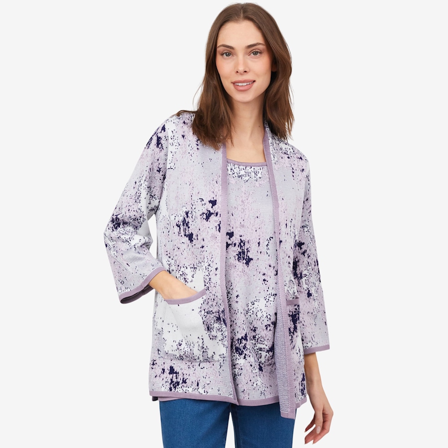 Image 102250_DUKCO.jpg, Product 102-250 / Price $39.33, Wynne Style Abstract Painted Jacquard Jacket from Wynnelayers on TSC.ca's Fashion department
