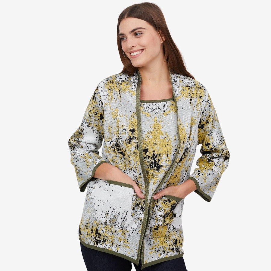 Image 102250_MATCO.jpg, Product 102-250 / Price $39.33, Wynne Style Abstract Painted Jacquard Jacket from Wynnelayers on TSC.ca's Fashion department