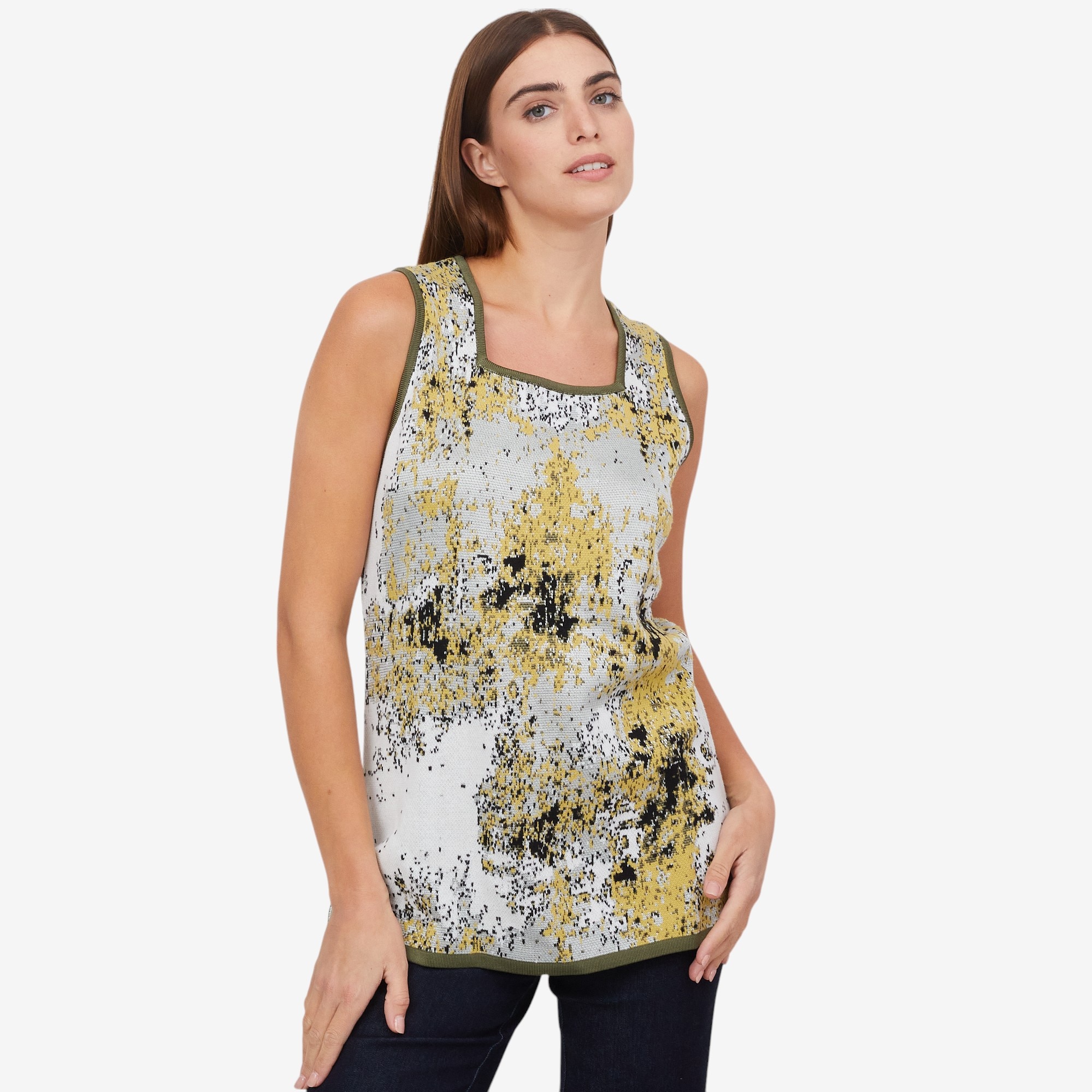 Wynne Style Abstract Jacquard Tank - TSC.ca