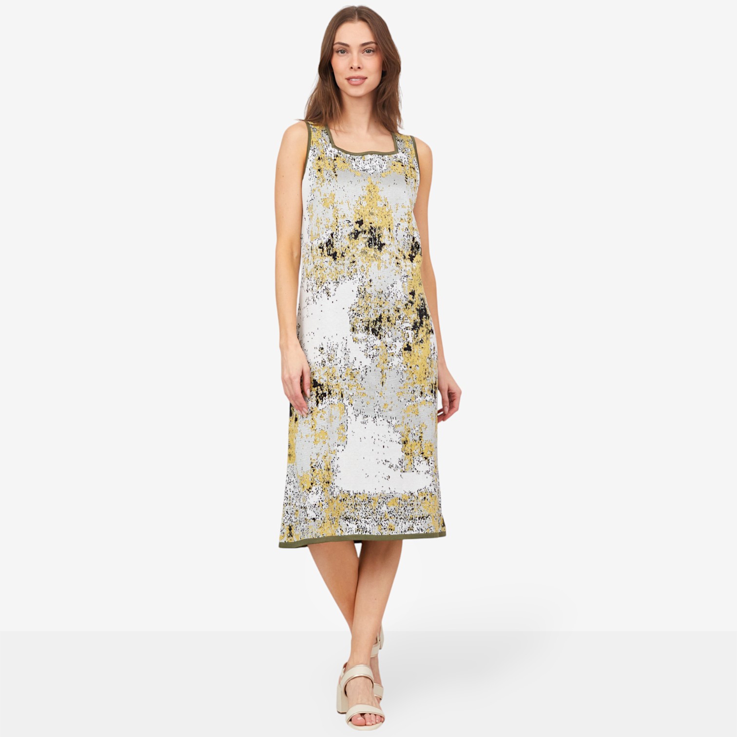 Wynne Style Abstract Jacquard Dress - TSC.ca