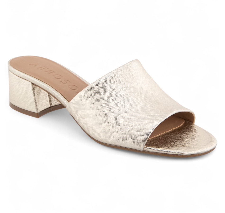 Image 102282_GLDM.jpg, Product 102-282 / Price $39.33, Aerosoles Como Heeled Slide Sandal from Aerosoles on TSC.ca's Shoes department