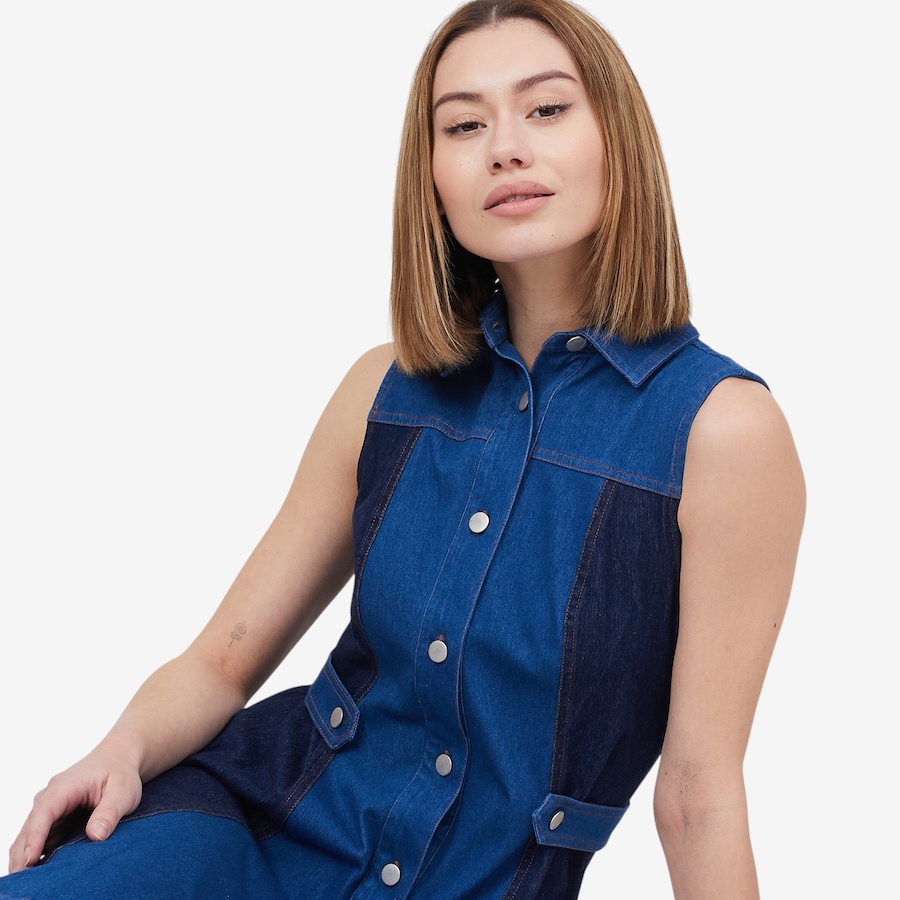 Image 102299_ALTMORE1.jpg, Product 102-299 / Price $39.33, Everyday Jones Two-Tone Knit Denim Convertible 2-in-1 Dress/Vest from Everyday Jones on TSC.ca's Fashion department