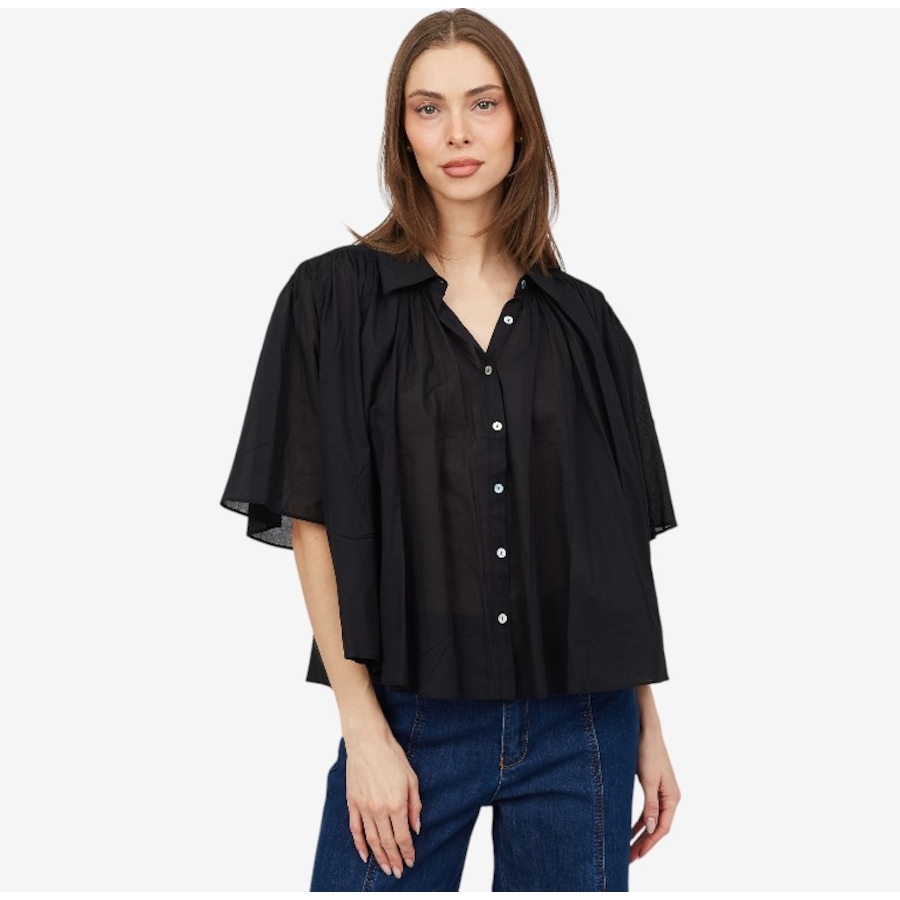 Image 102309_ALTMORE1.jpg, Product 102-309 / Price $39.88, Crystal Kobe Cotton Voile Flutter Sleeve Blouse from Crystal Kobe on TSC.ca's Fashion department