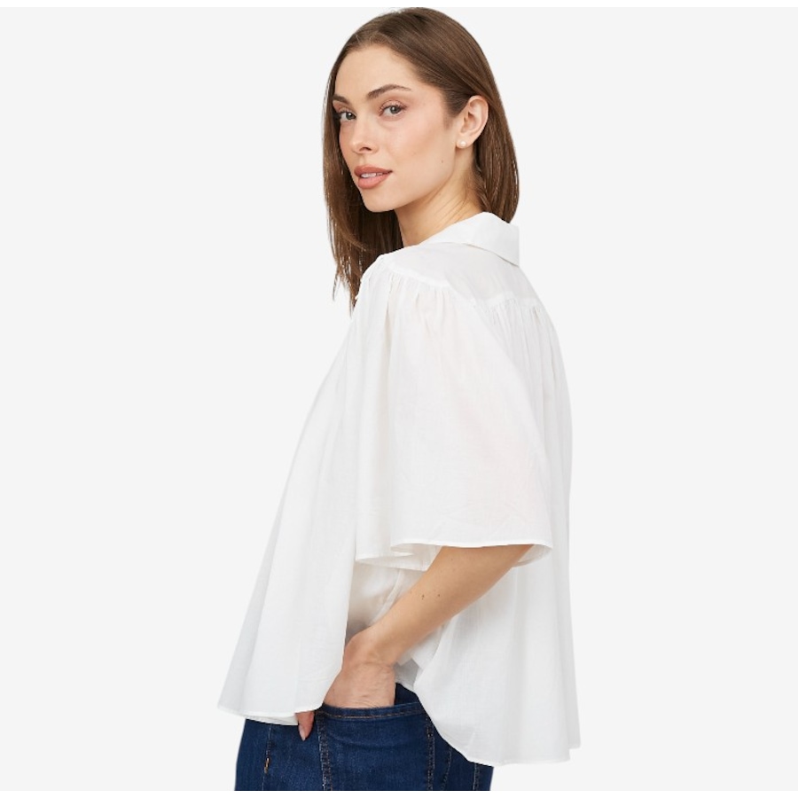Image 102309_ALTMORE3.jpg, Product 102-309 / Price $39.88, Crystal Kobe Cotton Voile Flutter Sleeve Blouse from Crystal Kobe on TSC.ca's Fashion department