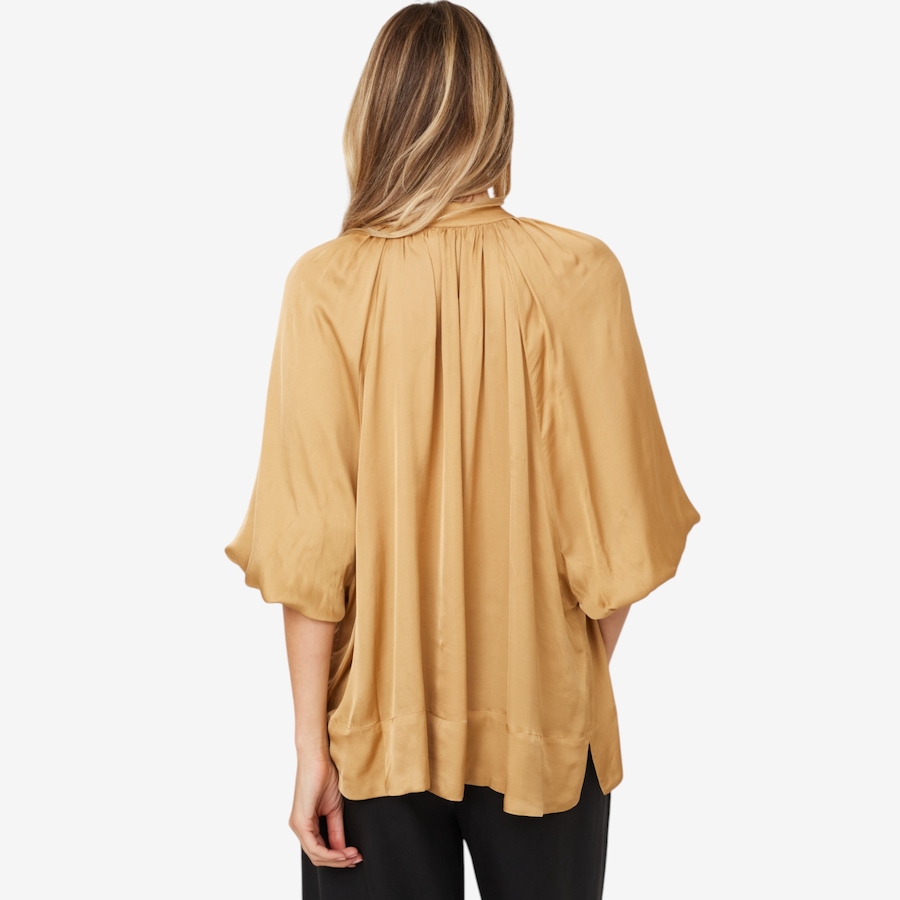 Image 102393_ALTMORE2.jpg, Product 102-393 / Price $59.33, Aggel Knitwear Satin Blouse with Knitted Details from Aggel on TSC.ca's Fashion department