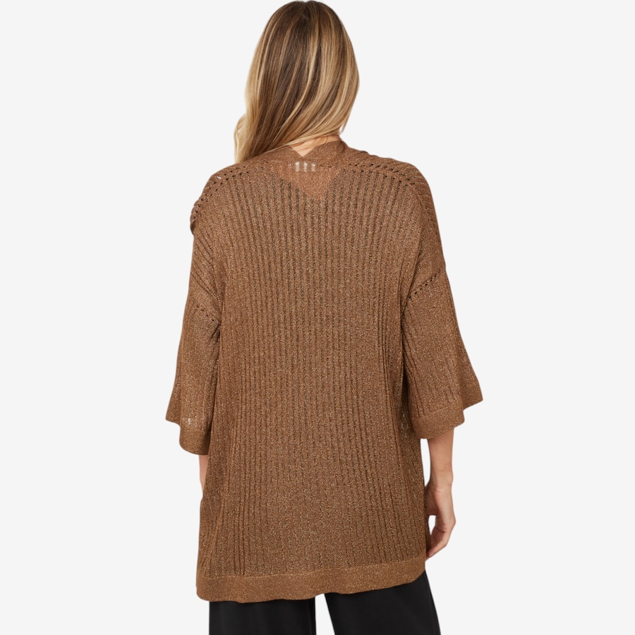 Image 102394_ALTMORE3.jpg, Product 102-394 / Price $29.33, Aggel Knitwear Lurex Open Knit Cardigan from Aggel on TSC.ca's Fashion department