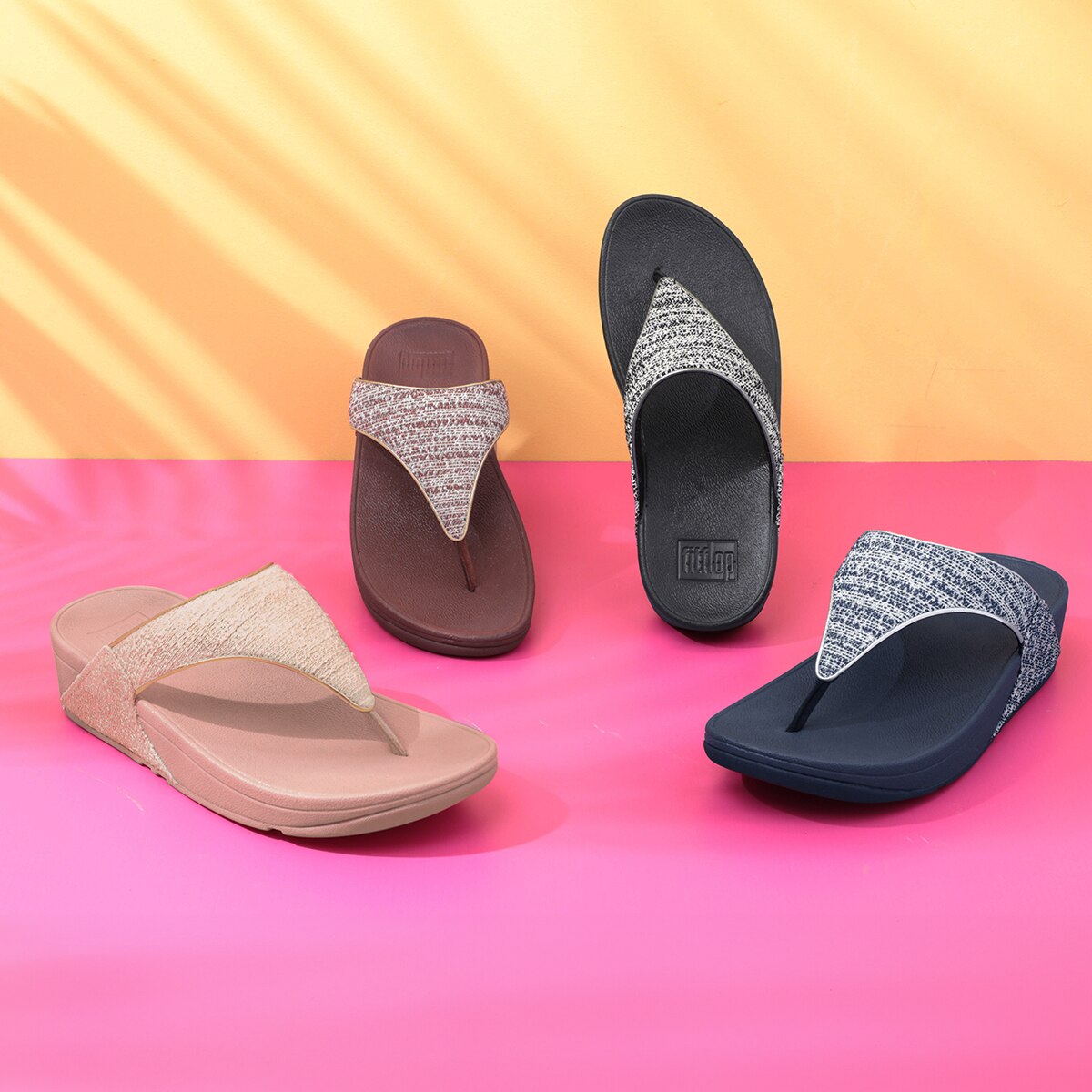 FitFlop Lulu Shimmerweave Toe Post Sandal - TSC.ca