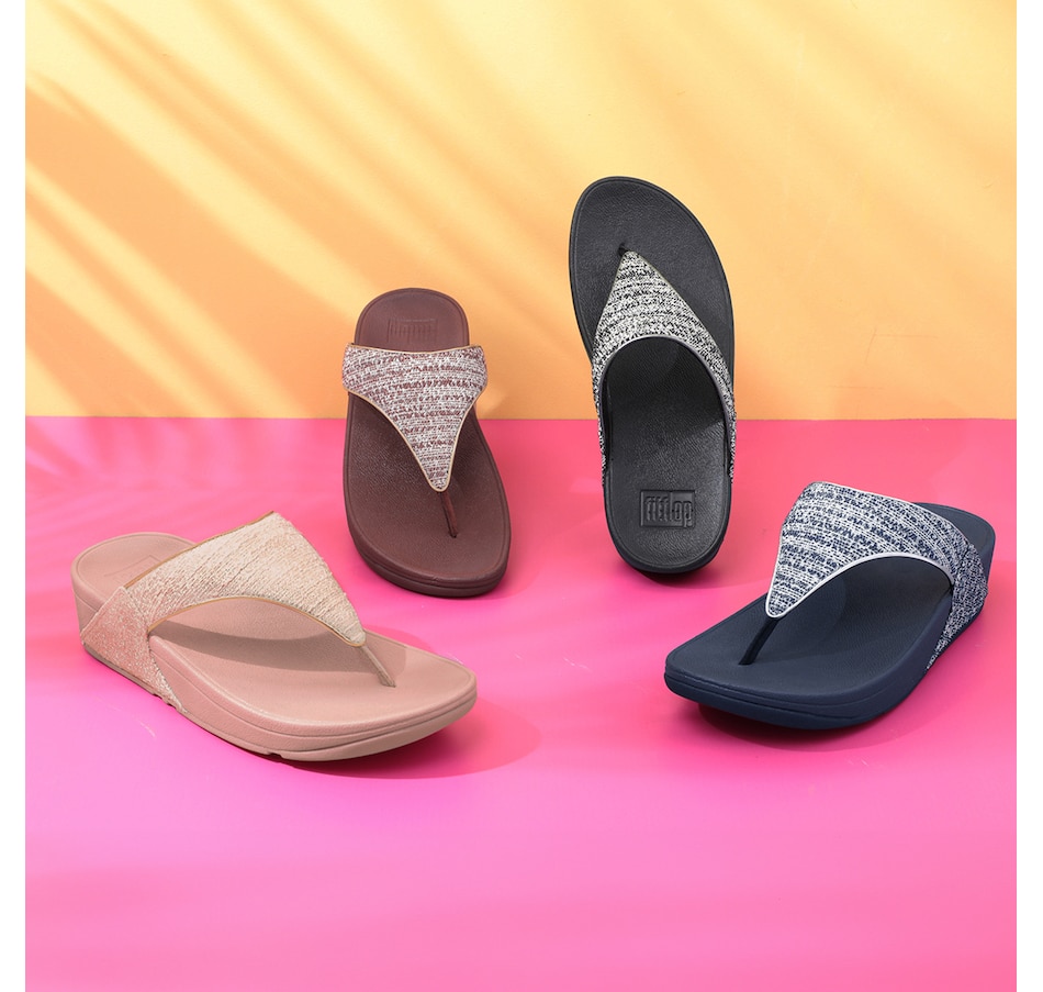 Image 102451_ALTMORE100.jpg, Product 102-451 / Price $69.88, FitFlop Lulu Shimmerweave Toe Post Sandal from FitFlop on TSC.ca's Shoes department