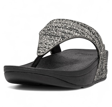FitFlop Lulu Shimmerweave Toe Post Sandal