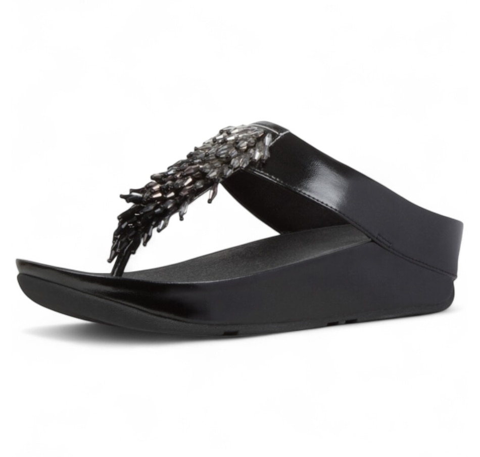 Image 102452_BLK.jpg, Product 102-452 / Price $182.00, FitFlop Rumba Toe Post Sandal from FitFlop on TSC.ca's Shoes department