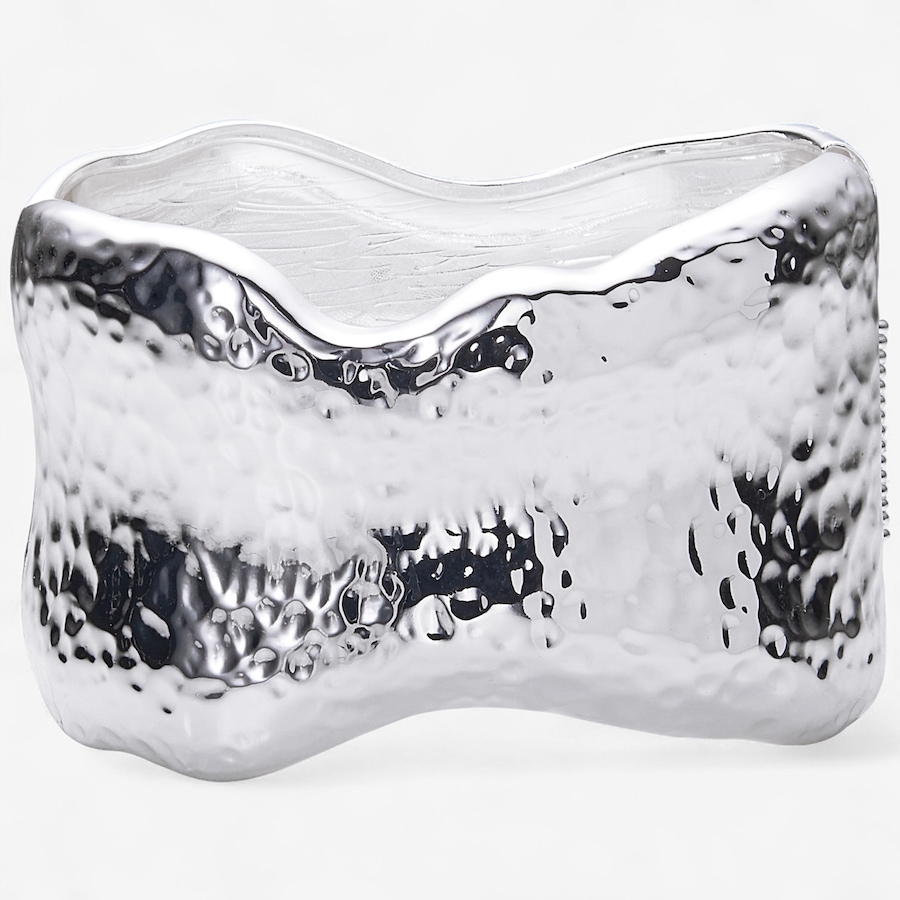 Image 102454_SIL.jpg, Product 102-454 / Price $44.99, Kim & Co. Hammered Wide Hinge Cuff from Kim & Co. on TSC.ca's Jewellery department