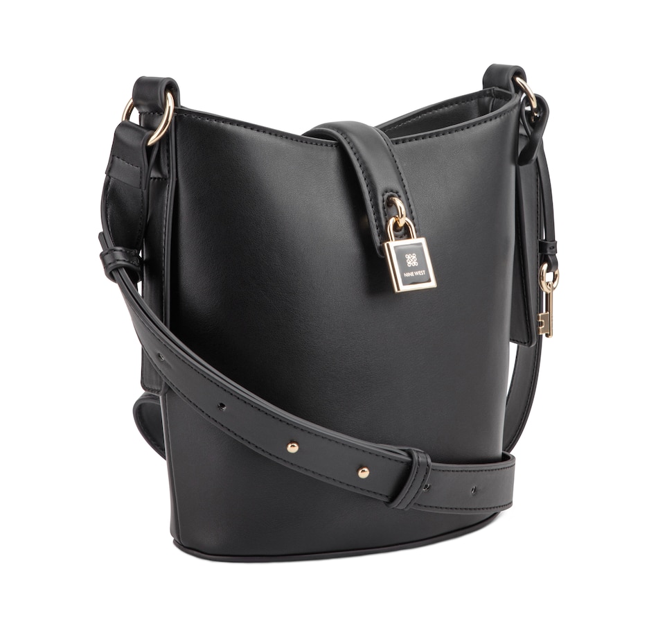 Image 102470_BLK.jpg, Product 102-470 / Price $125.00, Nine West Tenely Bucket Crossbody from Nine West on TSC.ca's Fashion department