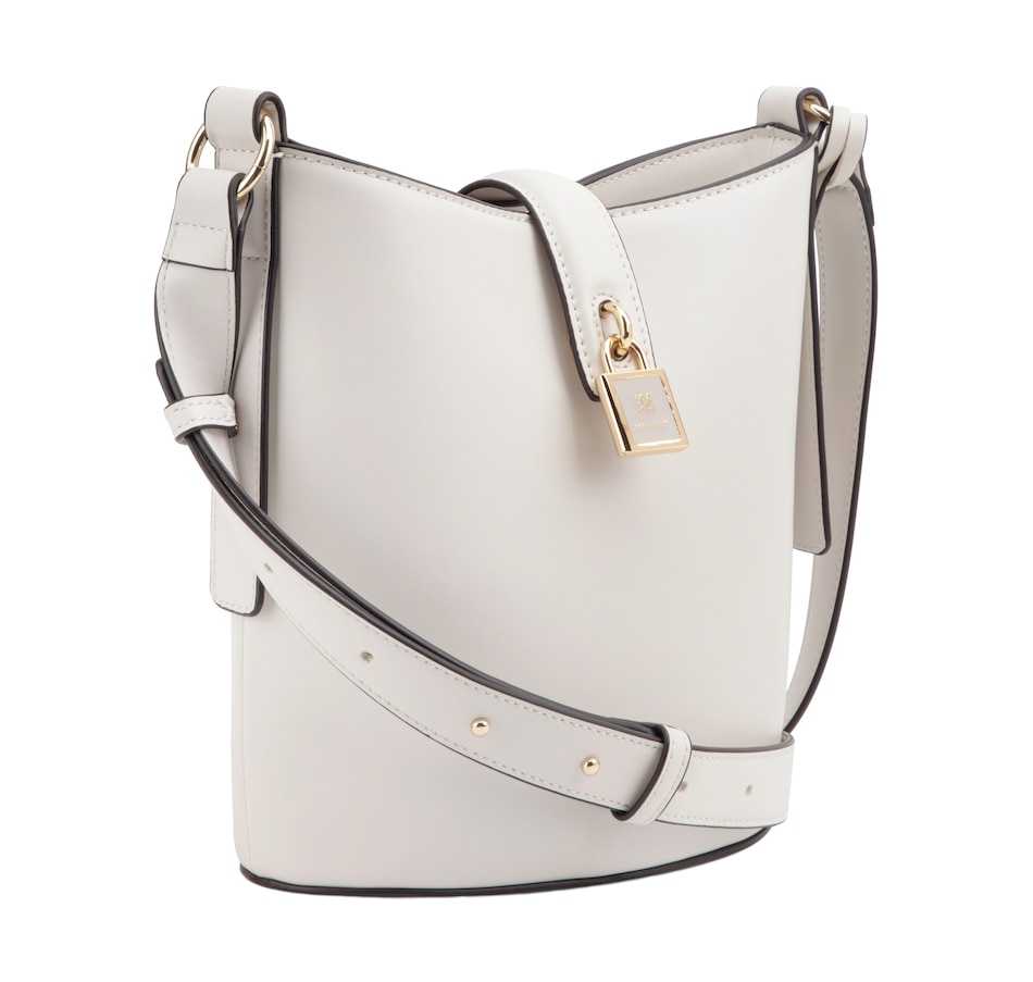 Image 102470_MILK.jpg, Product 102-470 / Price $125.00, Nine West Tenely Bucket Crossbody from Nine West on TSC.ca's Fashion department