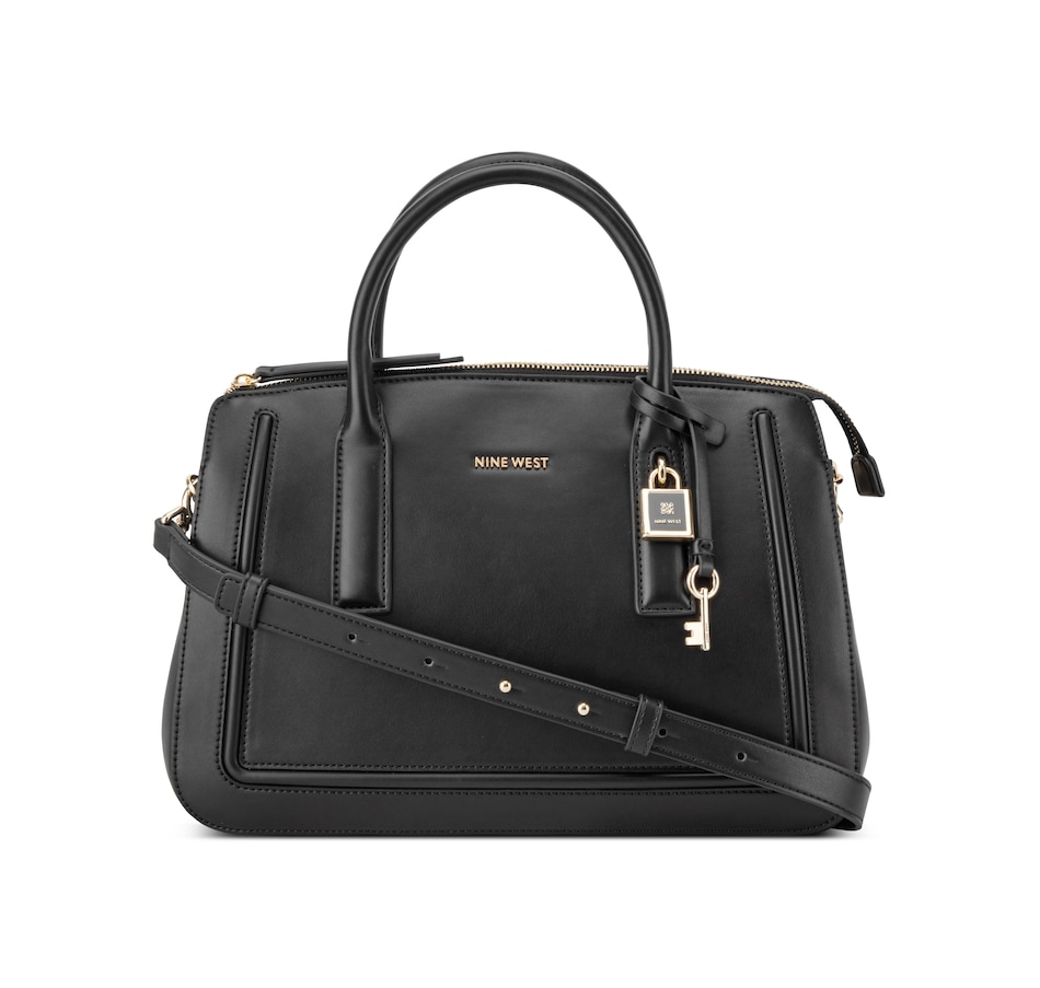 Image 102471_BLK.jpg, Product 102-471 / Price $99.88, Nine West Tenely Two-Compartment Satchel from Nine West on TSC.ca's Fashion department