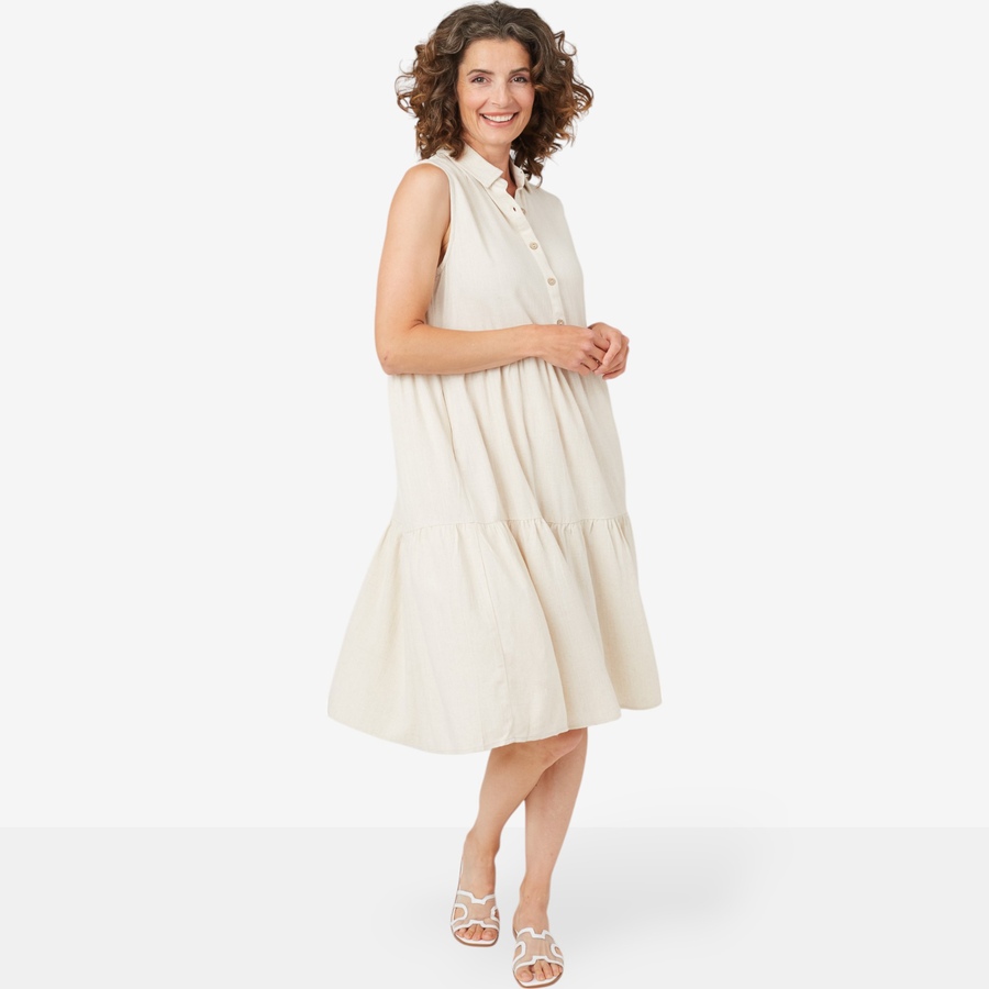 Image 102502_ALTMORE2.jpg, Product 102-502 / Price $39.88, Red Coral Collared Button Front Tank Dress from Red Coral Fashions on TSC.ca's Fashion department