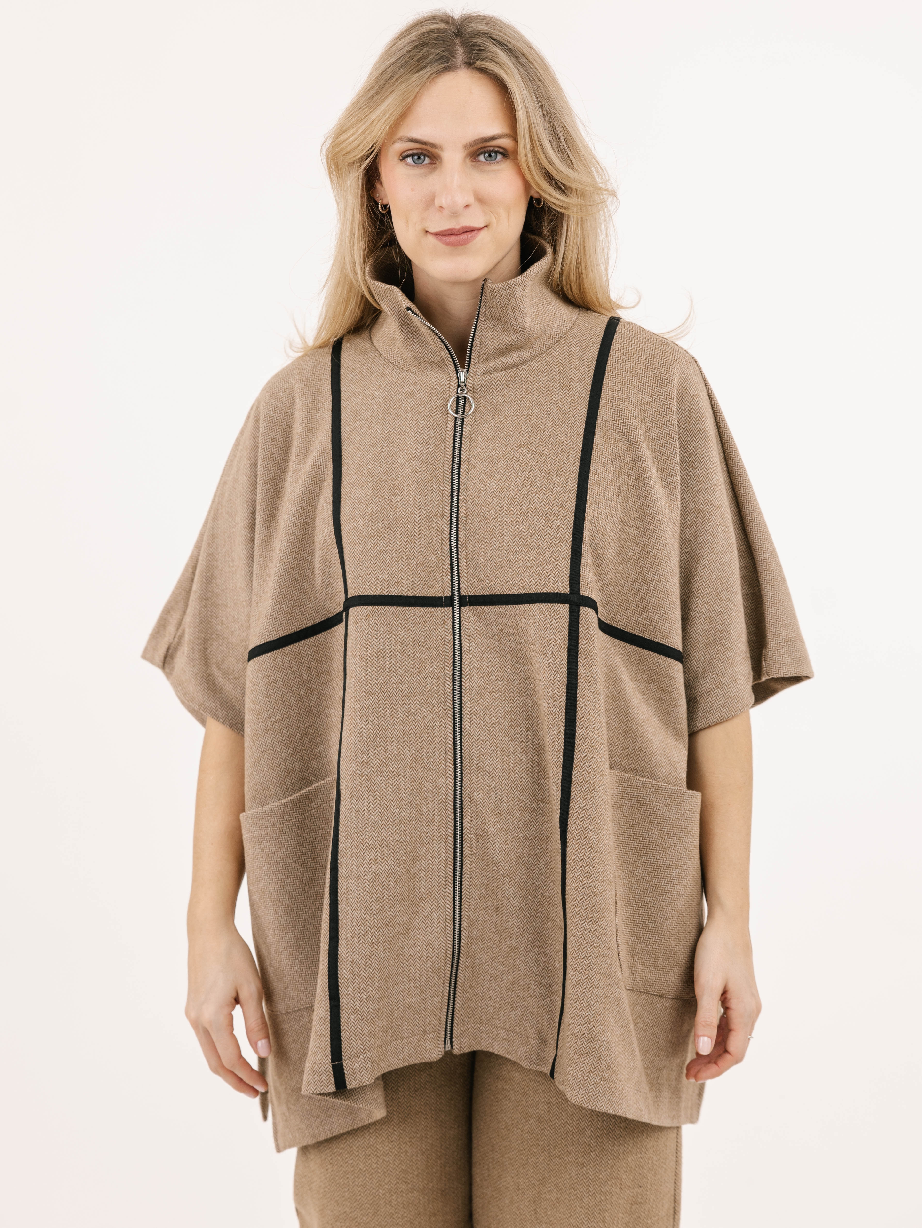 Shannon Passero Sophia Herringbone Poncho - TSC.ca