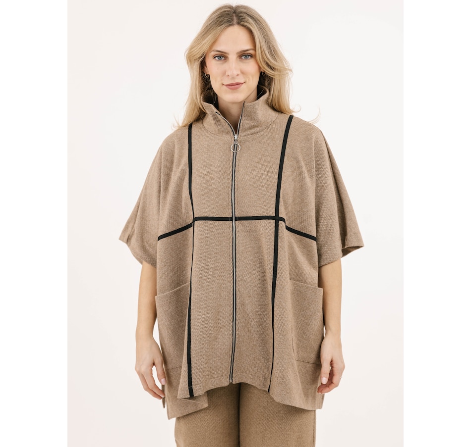 Image 102530_CML.jpg, Product 102-530 / Price $139.88, Shannon Passero Sophia Herringbone Poncho from Shannon Passero on TSC.ca's Fashion department