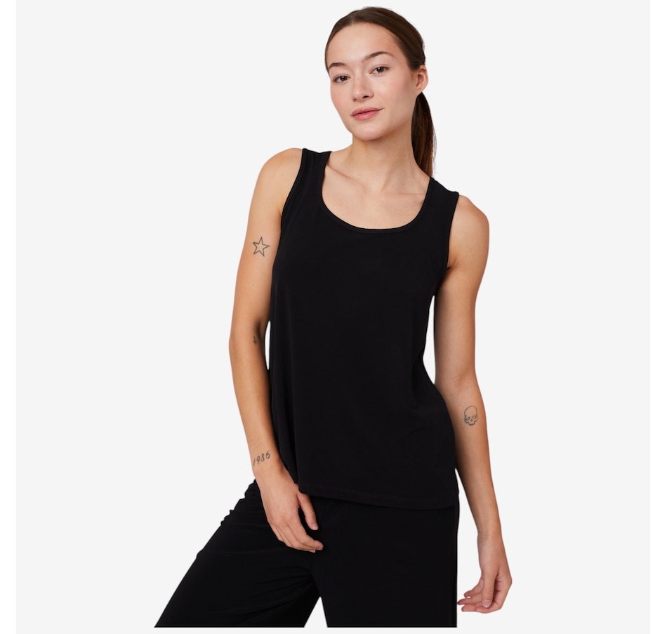 Image 102567_BLK.jpg, Product 102-567 / Price $34.88, Kim & Co. Brazil Knit Front To Back Reversible Essential Sleeveless Top from Kim & Co. on TSC.ca's Fashion department