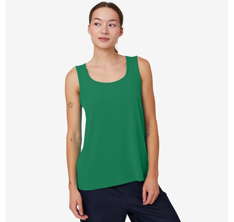 Image 102567_EGR.jpg, Product 102-567 / Price $34.88, Kim & Co. Brazil Knit Front To Back Reversible Essential Sleeveless Top from Kim & Co. on TSC.ca's Fashion department