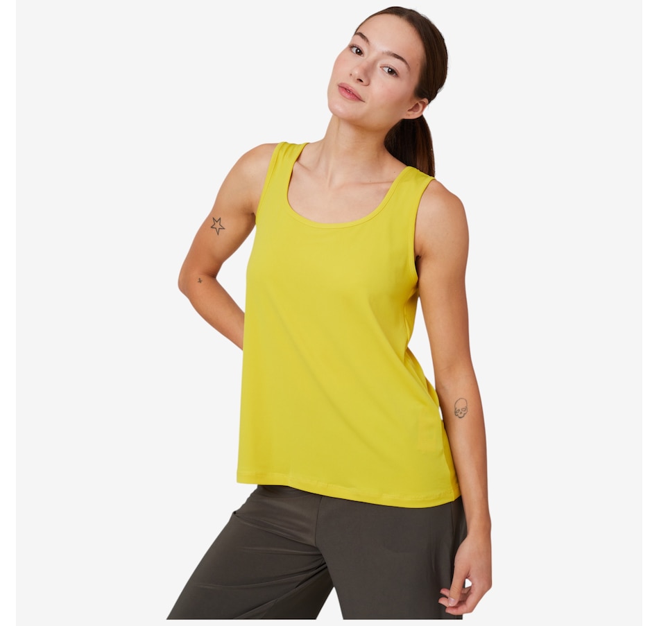 Image 102567_LEM.jpg, Product 102-567 / Price $34.88, Kim & Co. Brazil Knit Front To Back Reversible Essential Sleeveless Top from Kim & Co. on TSC.ca's Fashion department