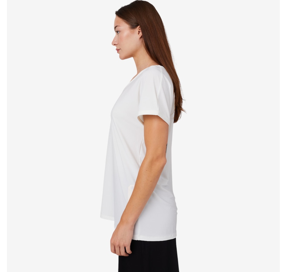 Image 102572_ALTMORE1.jpg, Product 102-572 / Price $19.33, Kim & Co. Brazil Knit Back To Front Reversible Short Sleeve Top from Kim & Co. on TSC.ca's Fashion department