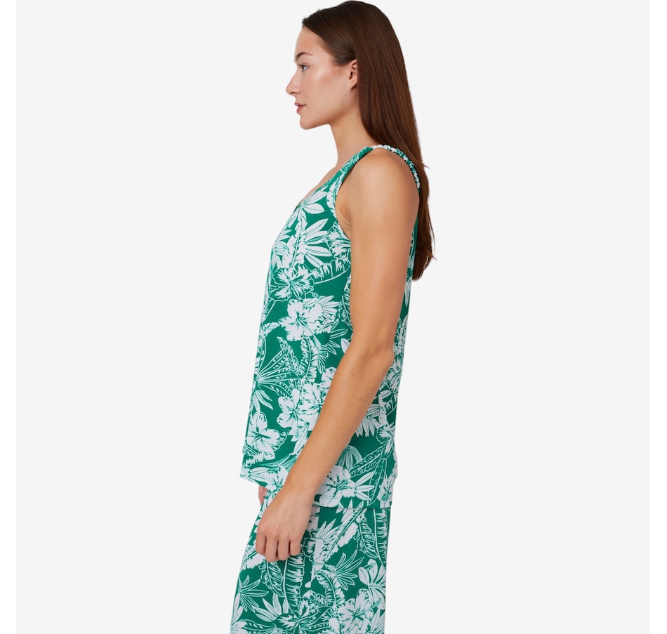 Image 102575_ALTMORE3.jpg, Product 102-575 / Price $14.33, Kim & Co. Printed Brazil Knit Elastic Strap Flared Top from Kim & Co. on TSC.ca's Fashion department