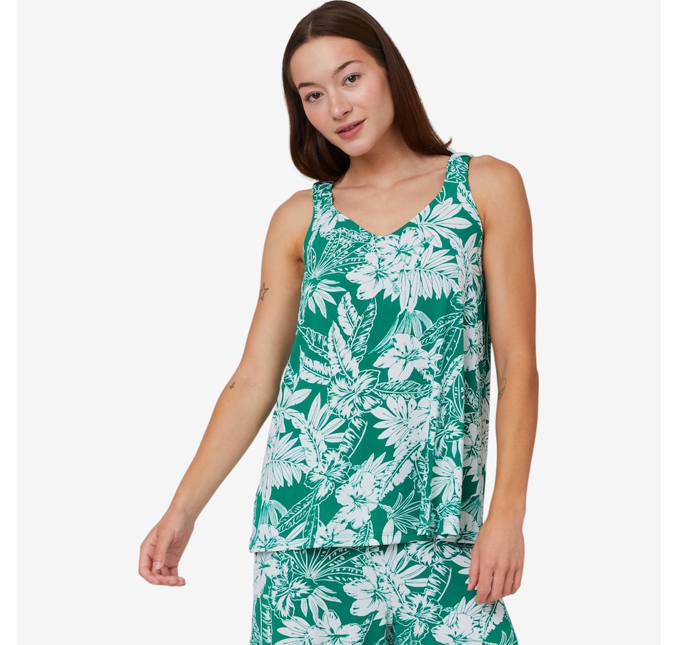 Image 102575_GWH.jpg, Product 102-575 / Price $14.33, Kim & Co. Printed Brazil Knit Elastic Strap Flared Top from Kim & Co. on TSC.ca's Fashion department