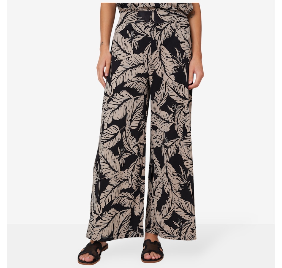 Image 102576_BKMU.jpg, Product 102-576 / Price $19.33, Kim & Co. Brazil Knit Palazzo Ankle Length Pant from Kim & Co. on TSC.ca's Fashion department