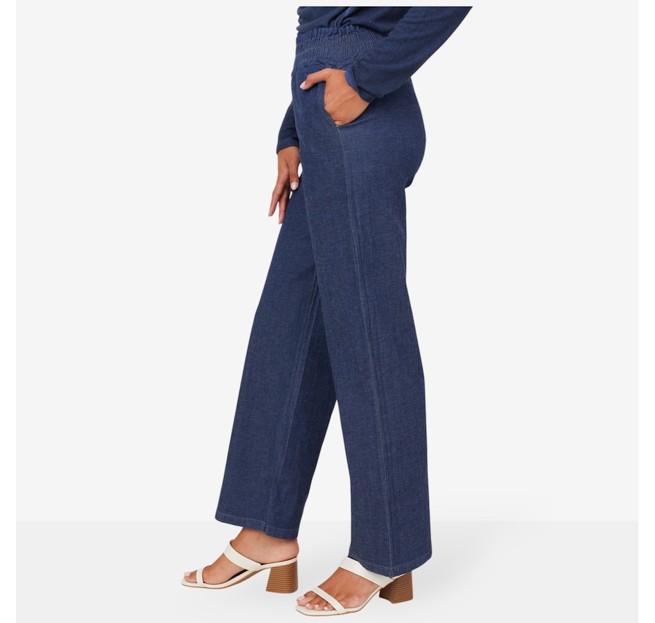 Image 102583_ALTMORE1.jpg, Product 102-583 / Price $75.00, M Made In Italy Straight Leg Pull On Pant with Side Seam Pockets from M Made in Italy on TSC.ca's Fashion department