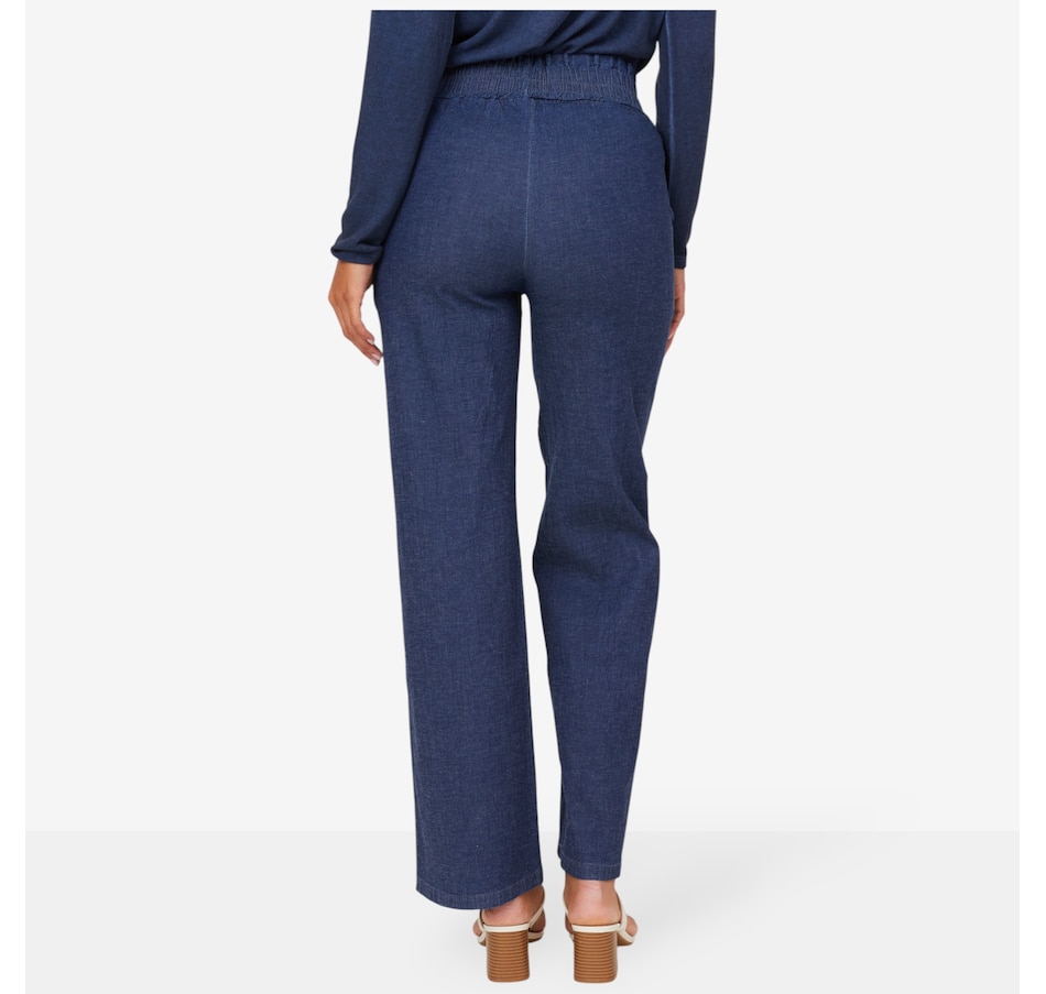 Image 102583_ALTMORE2.jpg, Product 102-583 / Price $75.00, M Made In Italy Straight Leg Pull On Pant with Side Seam Pockets from M Made in Italy on TSC.ca's Fashion department