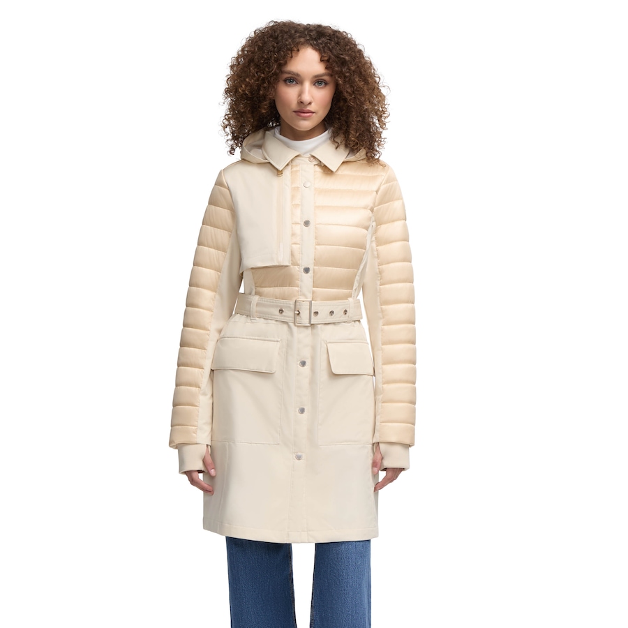 Image 102659_BLOWD.jpg, Product 102-659 / Price $114.33, Pajar Opal Womens Mid-Length S/B Mixed Media Trench Coat from Pajar on TSC.ca's Fashion department