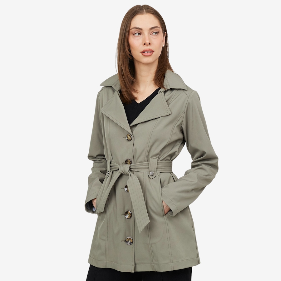 Image 102668_KHA.jpg, Product 102-668 / Price $104.88, Point Zero Women's Hooded Harmony Belted Trench Perfection from Point Zero on TSC.ca's Fashion department