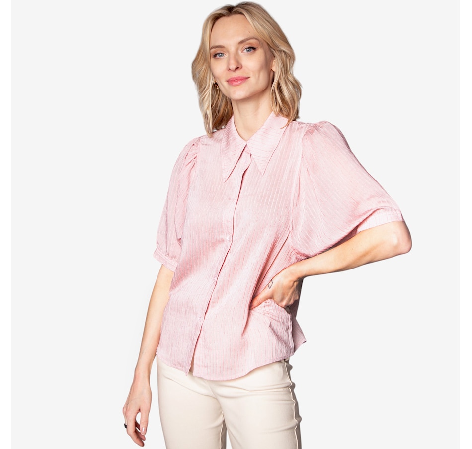 Image 102681_PKST.jpg, Product 102-681 / Price $29.33, Modern Identity Elbow Sleeve Blouse from Modern Identity on TSC.ca's Fashion department
