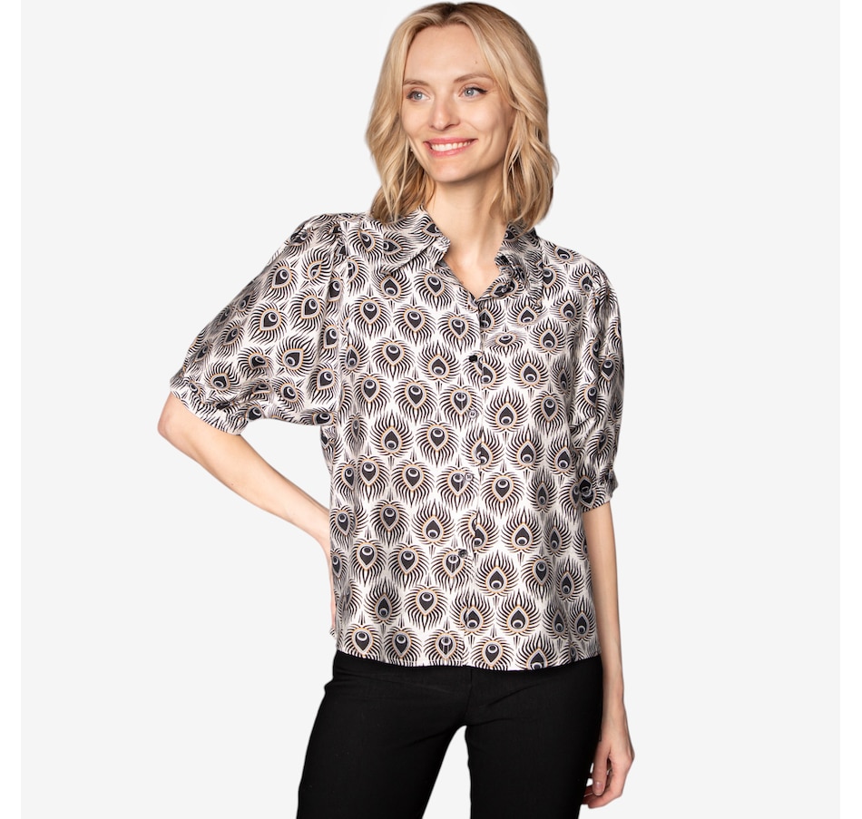 Image 102681_THOFR.jpg, Product 102-681 / Price $29.33, Modern Identity Elbow Sleeve Blouse from Modern Identity on TSC.ca's Fashion department